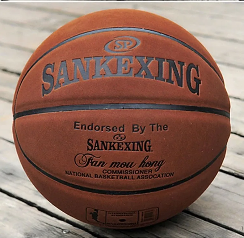 Бренд SANKWXING, высокое качество, официальный размер, 7 кожаных баскетбольных мячей, для улицы, в помещении, Мужская баскетбольная корзина, баскетбольный мяч