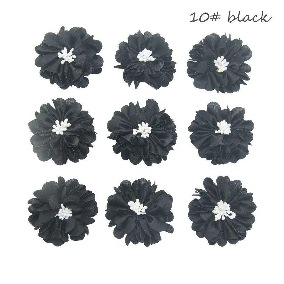 10 black 12 шт./пакет 5 см Искусственный цветок женская головная повязка DIY Поставки невесты украшение в виде свадебного букета бытовой Жемчужный Цветок - Цвет: 10 black