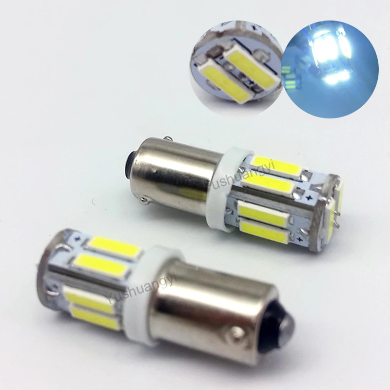 

Super Bright BA9S 10PCS Lamp BA9S 7014 10 SMD 10 LED Reading led Light Parking Led Light Auto 12V Led Lighting White Auto Lamps