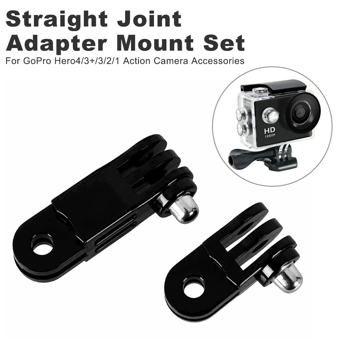 Centechia 2 шт. Универсальный черный пластиковый длинный/короткий прямой