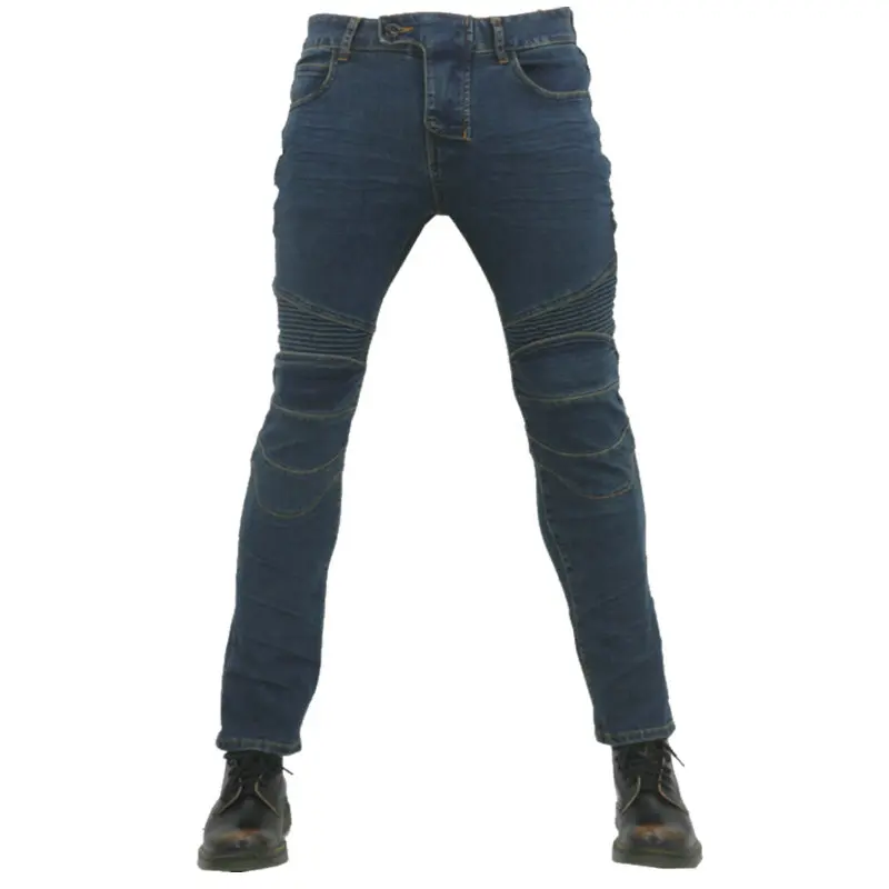 Классические мотоциклетные джинсы с защитой от падения облегающие джинсовые