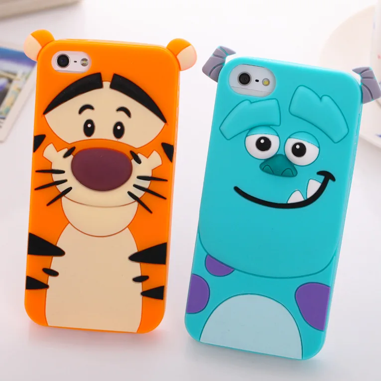 3D мультяшный Мягкий силиконовый чехол для iPhone SE 5 5S 6 6S 7 8 Plus X XS Max XR Единорог милый резиновый чехол для iPhone 7 Чехол