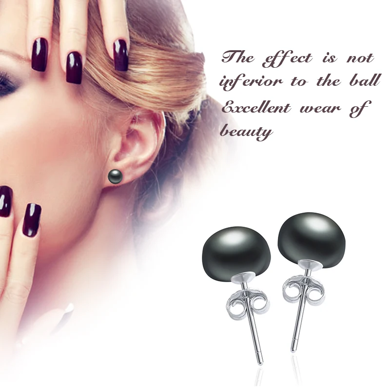 Серьги [NYMPH] из стерлингового серебра с жемчугом ювелирные изделия натурального