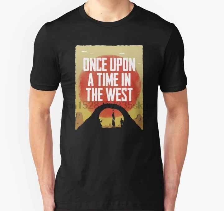 Мужская футболка с коротким рукавом женская Once Upon a the West подвесная унисекс |