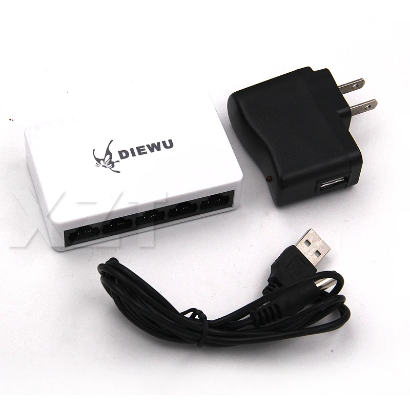 Сетевой коммутатор с 5 портами 100 Мбит/с 1 шт.|network switch|switch vlanswitch network |