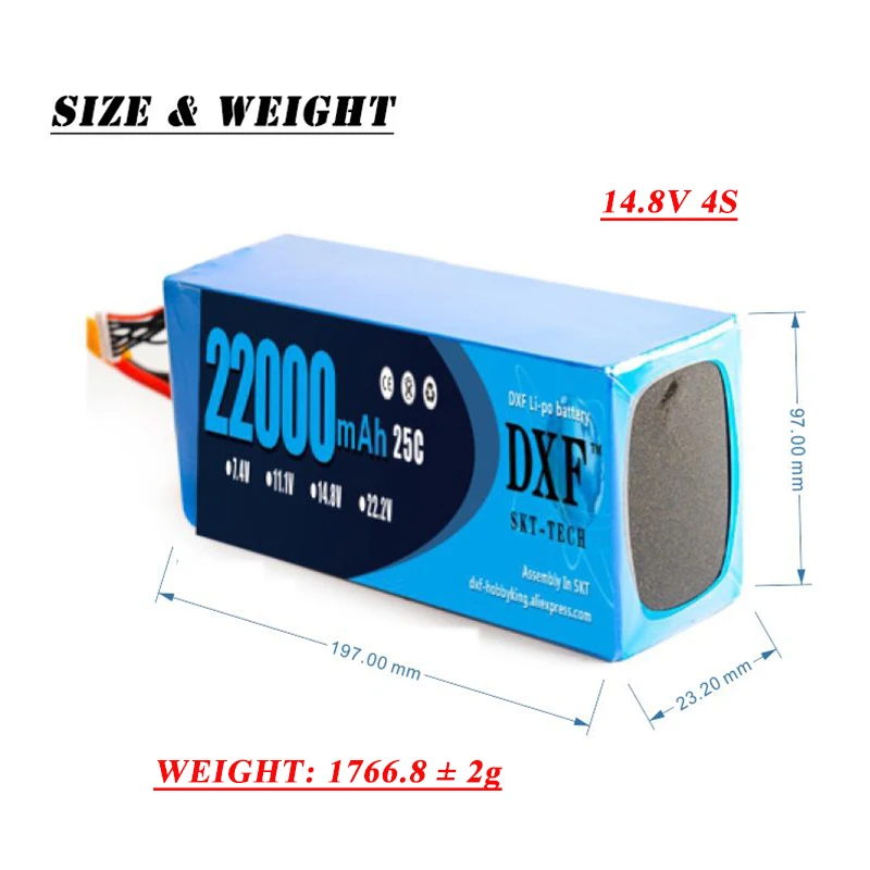 14 8 В 22000 мАч Lipo 4S 25C Батарея EC5/XT/XT60/XT90/XT150 подключить батареи для quadcopter БПЛА дроны