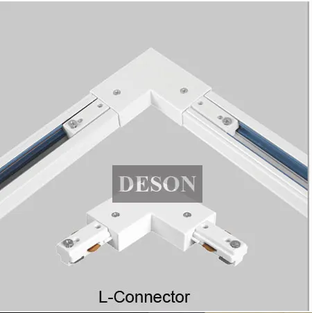 

DHL 1M 3 Wire Phase 2 Circuit Aluminium Track Rail For LED Spotlight Lighting Track Systems Spot Light Rail 1 Meter Black White