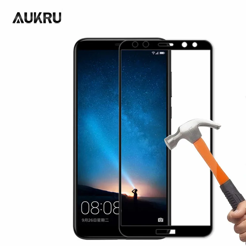 Защитное покрытие из закаленного стекла для экрана huawei Nova 2 Plus 9 H полное защитное