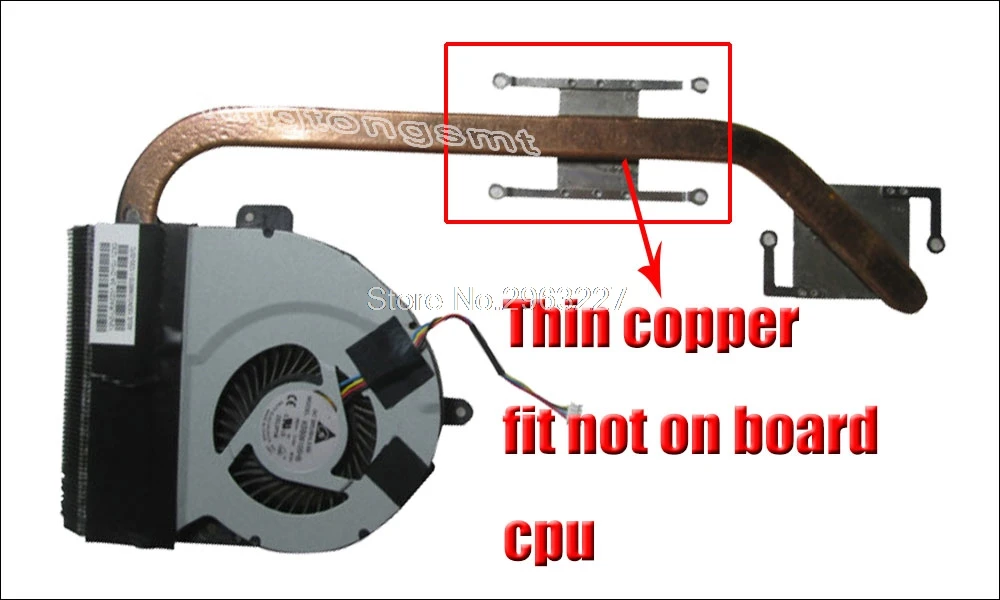Heatsink Для ноутбука asus радиатор вентилятор охлаждения процессора кулер K54LY X54HR X54H K54HR вентилятор процессора+ латунный радиатор 13GN7B1AM010 - Цвет лезвия: Heatsink