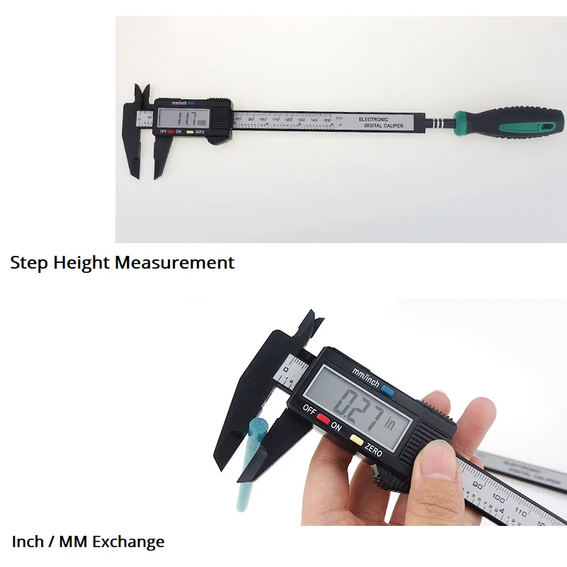 Free Shipping Vernier Caliper 150mm 6inch Accuracy 0.1mm Digital Display Plastic Simple Black White | Инструменты