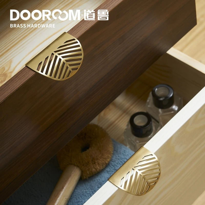 Dooroom латунные мебельные ручки в форме листа золотые Тянет Шкаф Комод Шкаф Дверь Ящик Обувной Ящик Ручки пасторальные