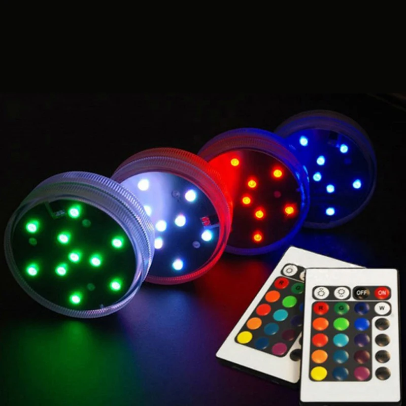 ПОГРУЖНОЙ водонепроницаемый RGB-светильник 10 светодиодов IP68 | Дом и сад