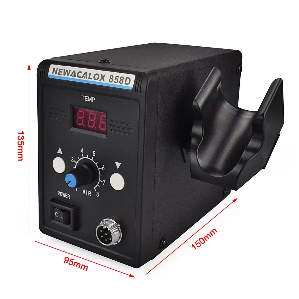 Паяльная станция NEWACALOX 858D EU700W для горячего воздуха паяльная SMD тепловой пистолет