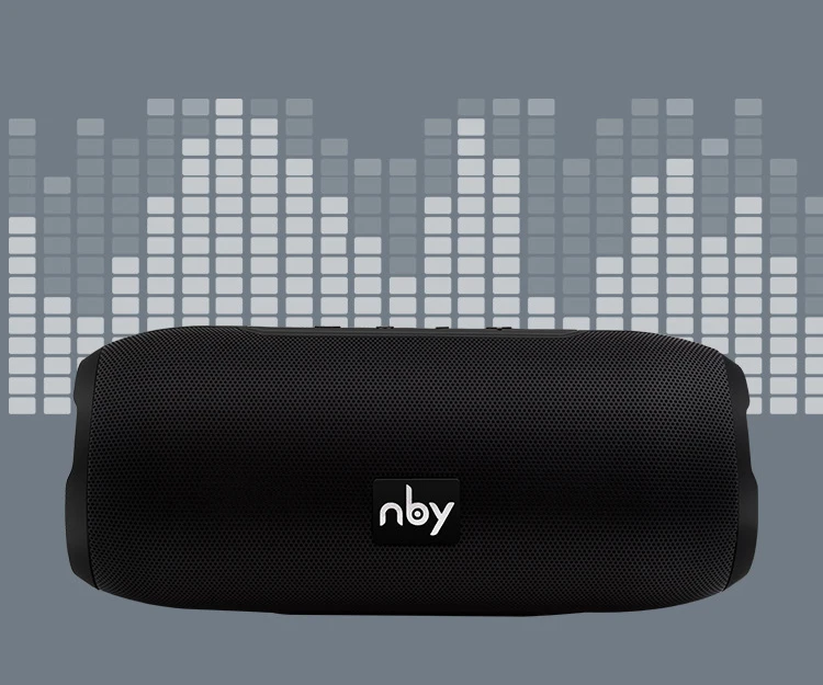 Nby-6670 водонепроницаемый Bluetooth динамик портативный 3D стерео музыка звук беспроводной громкий динамик открытый сабвуфер, колонки 10 Вт fm-радио