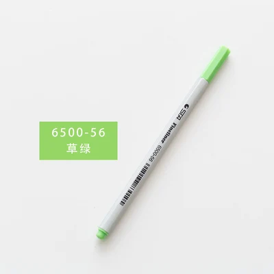 STA 26 цветов Fineliner ручка 0,4 мм микрон Наконечник иглы цветные Pigma чернила ручка для студентов принадлежности - Цвет: 56 grass green