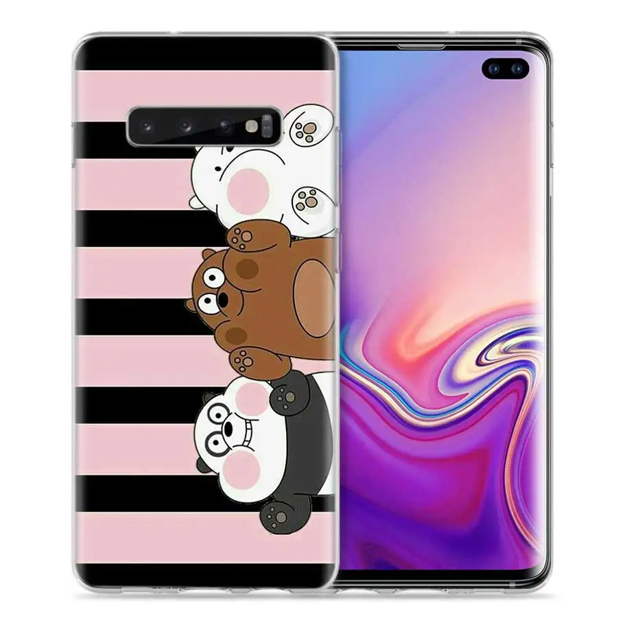 Мы льда голые медведи Чехол для samsung Galaxy S8 S9 S10 5G S10e S7 Note 8, 9, 10, J4 J6 плюс J5 J8 J3 силиконовый чехол для мобильного телефона с изображением персонажа мультфильмов сумки