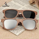 Модные солнцезащитные очки BOBO BIRD для мужчин и женщин, деревянные солнцезащитные очки, бамбуковые поляризационные женские очки с полыми дужками, летняя деревянная коробка