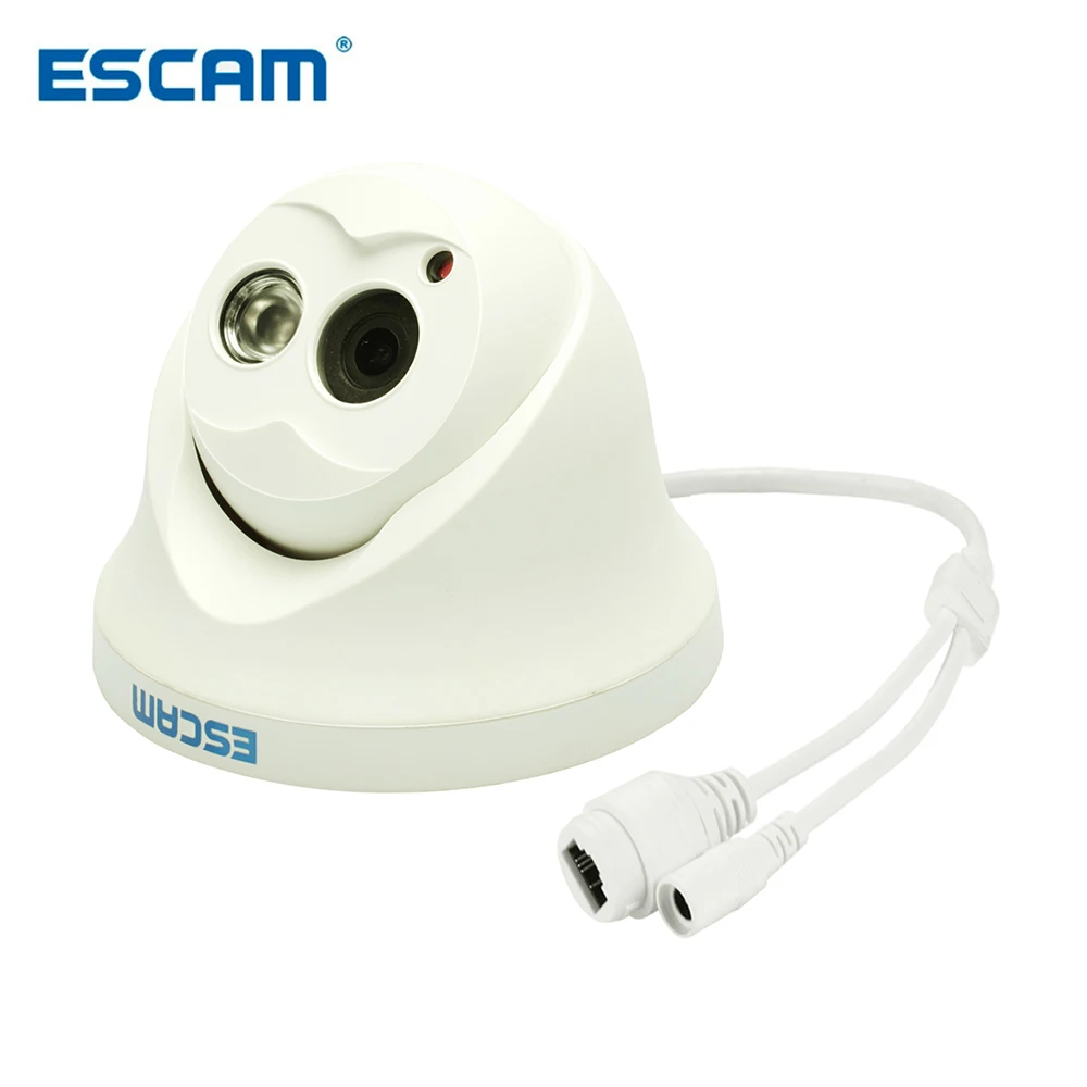 ESCAM QD100 ONVIF 720P инфракрасная купольная камера ночного видения P2P мини-камера