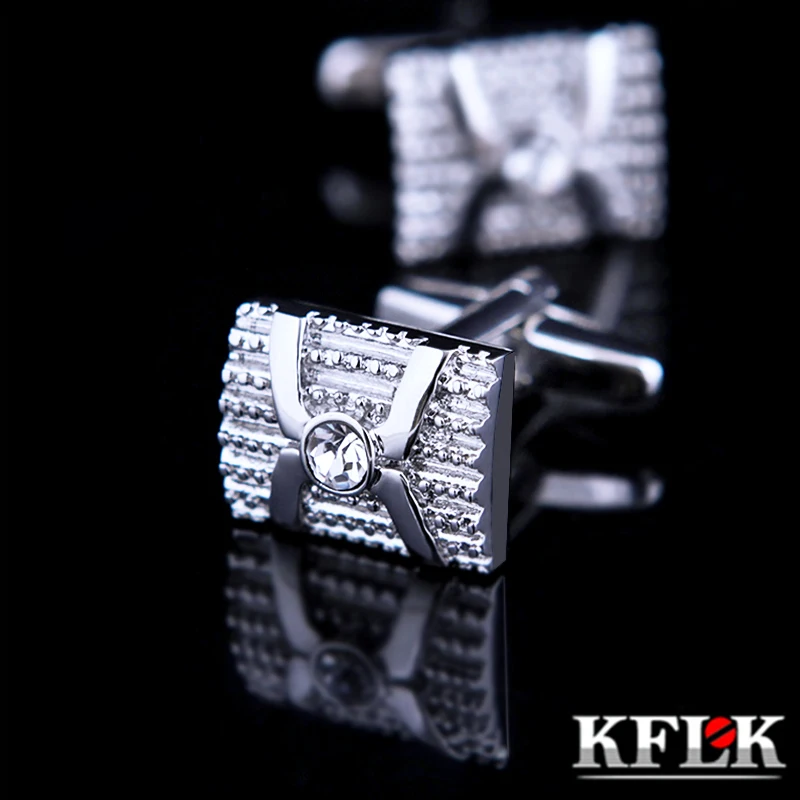 

KFLK 2020 роскошные запонки для рубашек для мужчин, брендовые запонки на пуговицах, запонки на манжетах, высокое качество, ювелирные изделия с к...