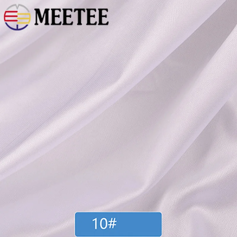 Meetee 5 м * 160 см мягкая гладкая шелковая атласная ткань DIY головные платья одежда