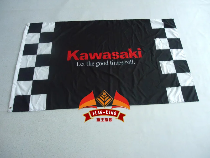 

Гоночный флаг kawasaki, 3 фута x 5 футов, полиэфир, размер 90*150 см