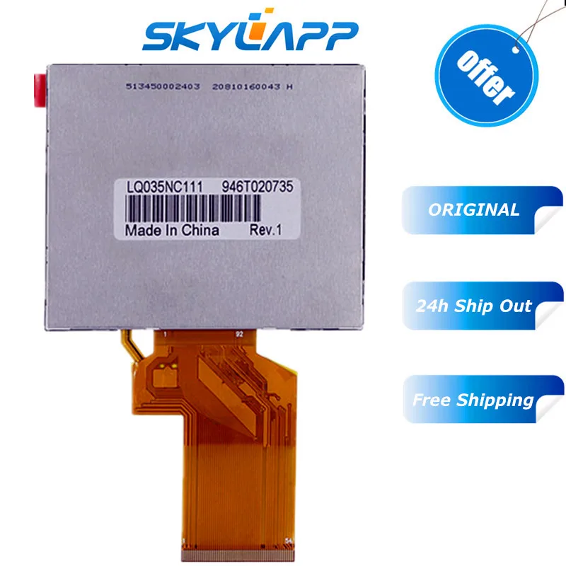 Оригинальный ЖК дисплей 3 5 дюйма HD TFT для Satlink WS 6906 спутниковый искатель LQ035NC111