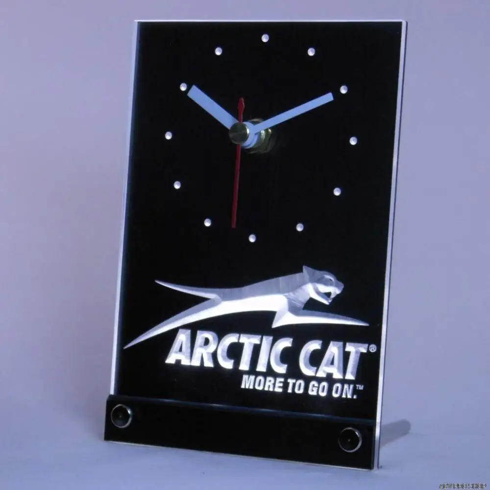 tnc0168 Arctic Cat Snowmobiles Table Desk 3D LED Clock | Дом и сад