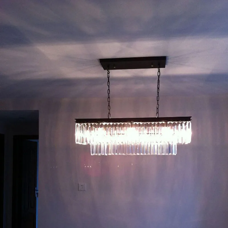 Американская кантри хрустальная люстра для гостиной ресторана бара кафе