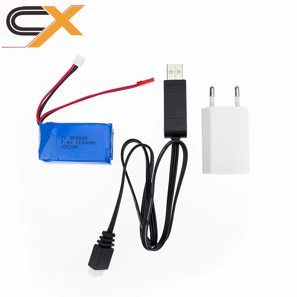 7.4 В 1100 мАч WLtoys ЕС Подключите USB зарядное устройство A949 A959 A969 A979 K929 lipo Батарея JST