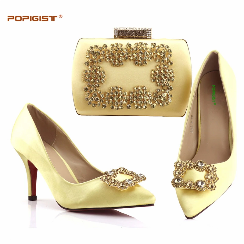 Королевский синий Свадебные Модные женские Обувь с подходящая Сумочка в