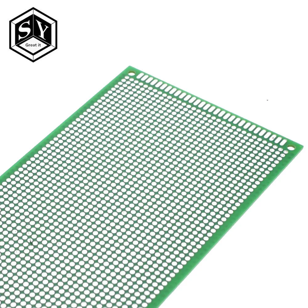 1 шт. Great IT 9*15 9X 15 см двусторонний Прототип PCB универсальная плата медная экспериментальная пластина схема отверстие хлеб доска зеленый