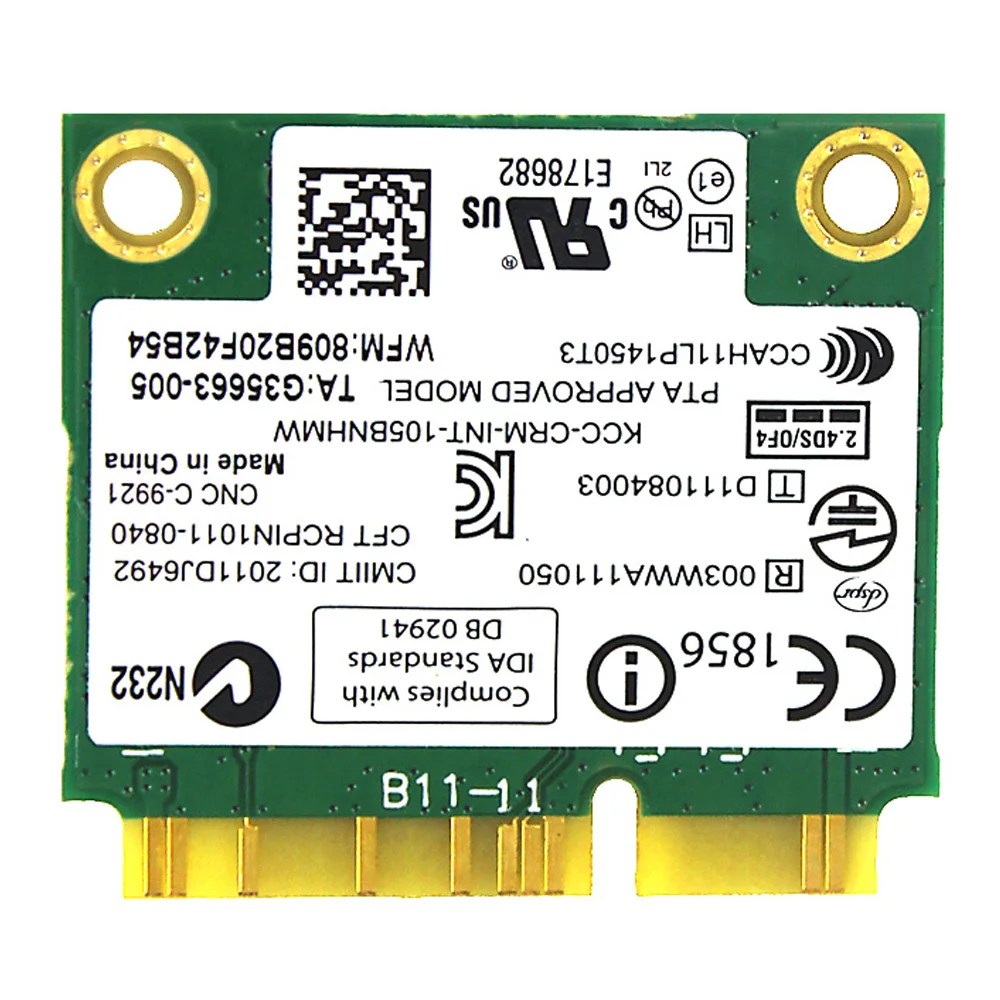 Intel Centrino Wireless-N 105BNHMW intel 105 150 / PCI-E 04w3772  Lenovo THINKCENTRE,  ,