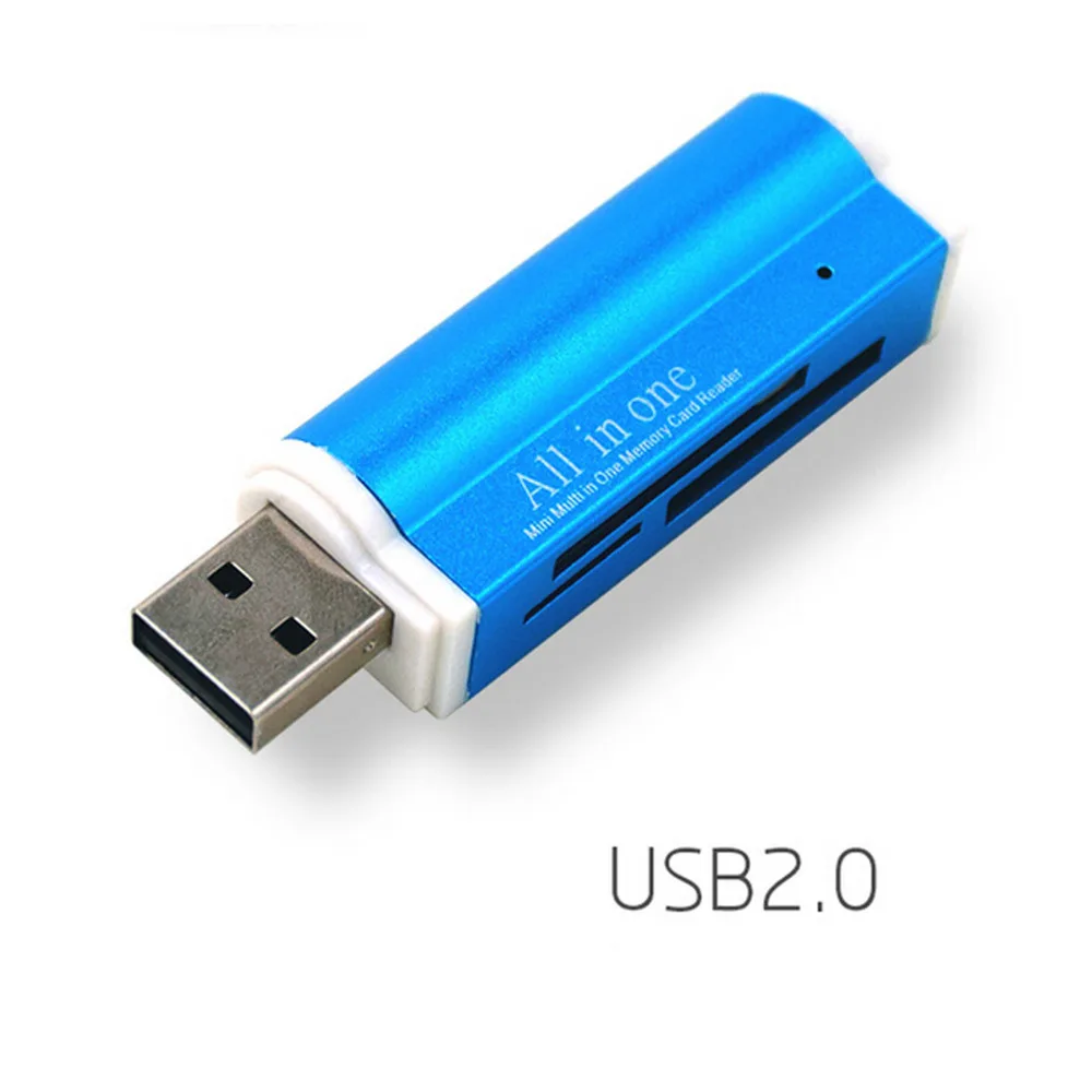 Кардридер Многофункциональный 4 в 1 Micro USB 2 0 карта памяти Адаптер для SD SDHC TF M2 MMC MS PRO