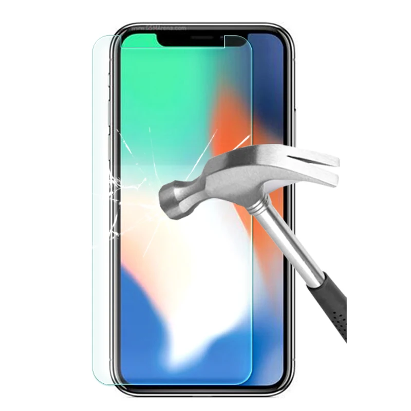 Защитное стекло для iphone X XS Max XR 10 закаленное 4 5 6 7 8 plus пленка|Защитные стёкла и