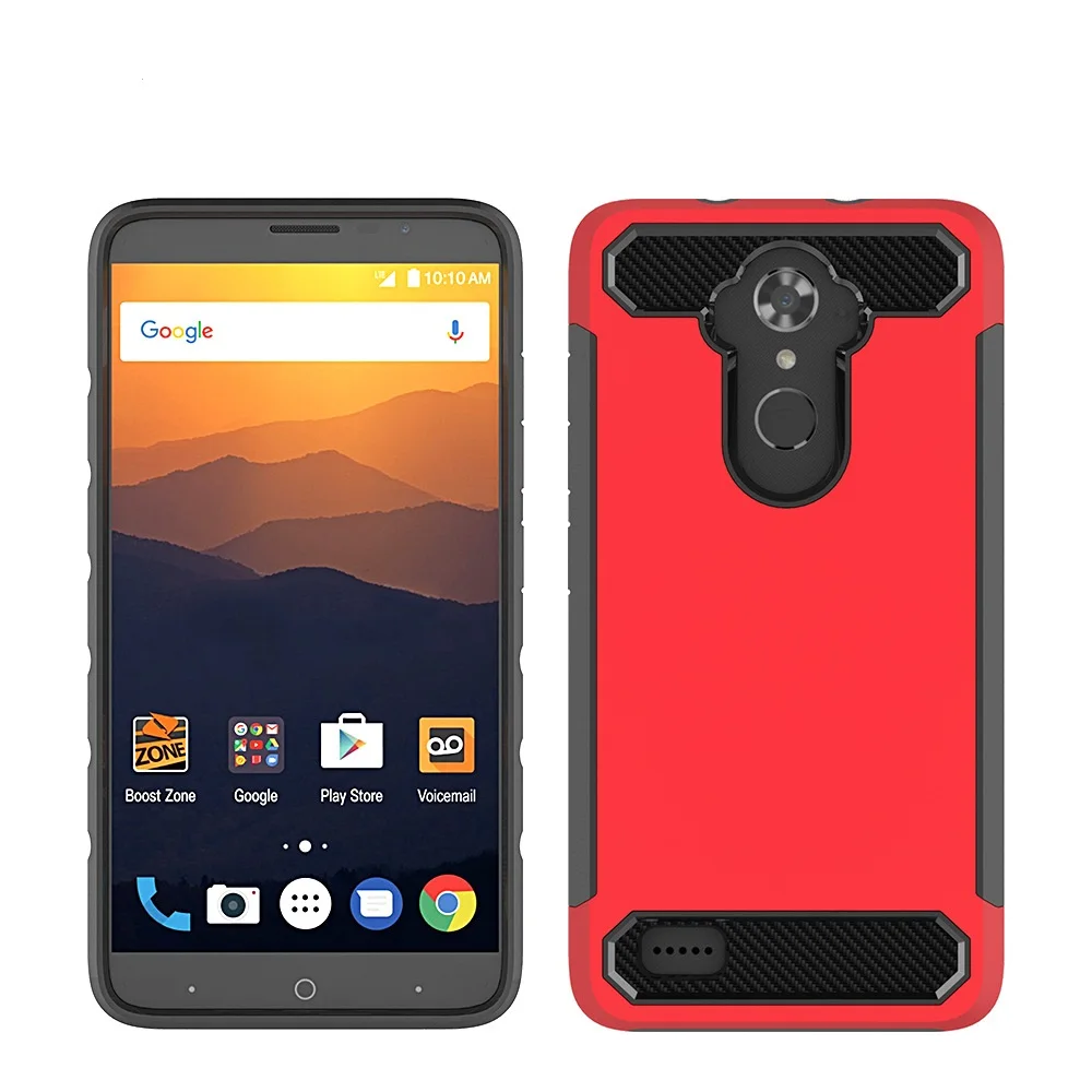 Сверхмощный двухслойный тонкий армированный чехол для смартфона ZTE Max XL N9560 6 0
