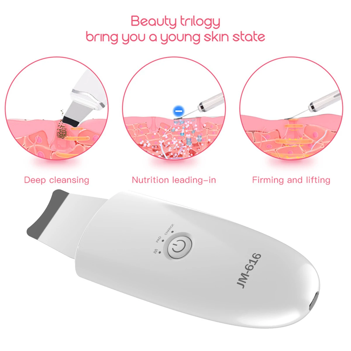 Ультразвуковой скруббер для кожи удаление черных точек экстрактор Comedones