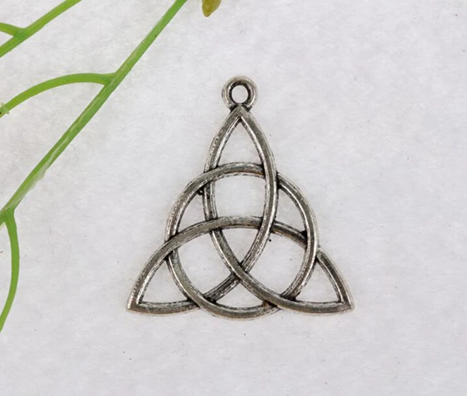 Металлический треугольный узел подвеска 30x29 мм винтажный для изготовления