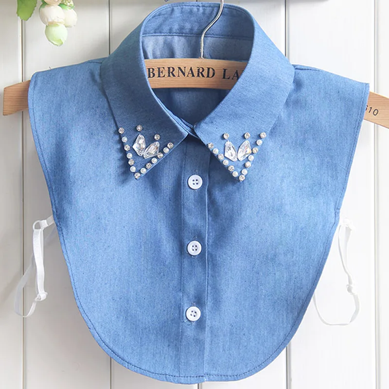 Винтажная рубашка с фальш-воротником Женская хлопковая женский кулон ноготь