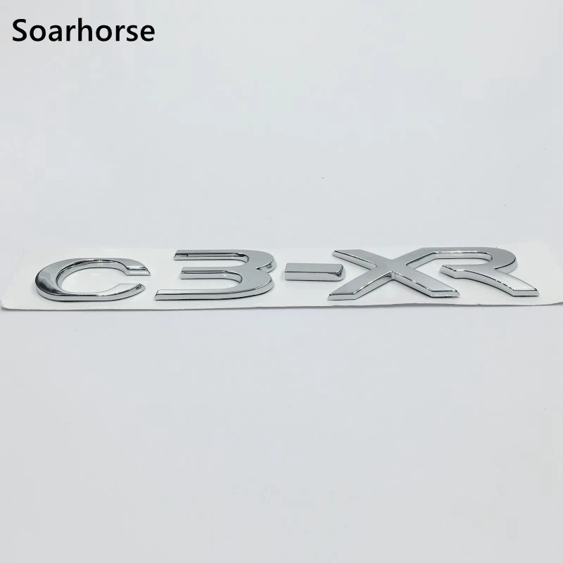 

Car Styling For Citroen C3-XR Logo Sticker Car Tail Gate For C3XR Badge Decals