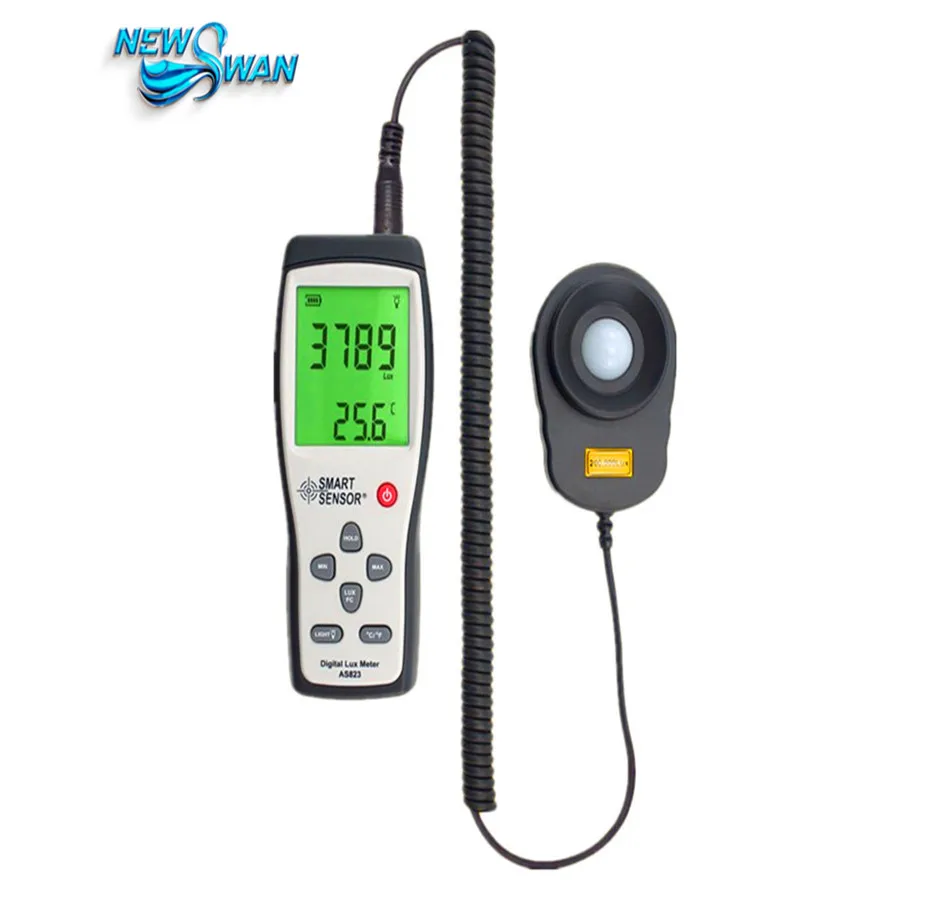 Цифровой спектрофотометр люкс Измеритель света 200000 тест AS823 высокая точность