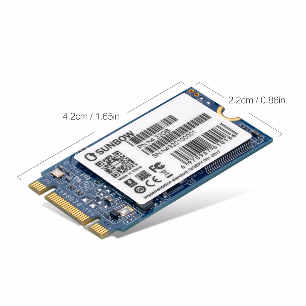 TC-SUNBOW N4-32GB N4-64GB M.2 22*42 NGFF Высочайшая производительность 305/142 МБ/с. для 32 Гб 64 Гб SSD