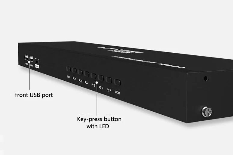 MT-VIKI 8 портовый умный KVM переключатель ручной ключ пресс VGA USB проводной пульт