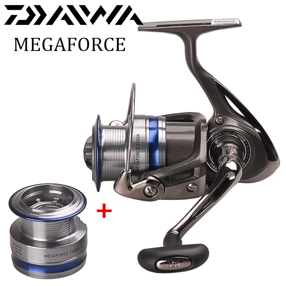 Original DAIWA MEGAFORCE Spinning Reel 4000A Two Metal Spool 5BB 5.3:1 Pesca Moulinet Peche Lure Fishing Reel Saltwater Wheel