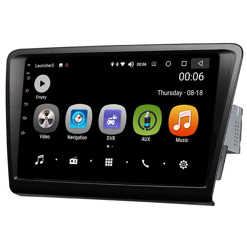 Автомобильный мультимедийный плеер 1 Din Android 8,0 автомобильный DVD для Volkswagen Skoda rapid 2013- " 4G/32G сенсорный экран автомобильный Радио gps