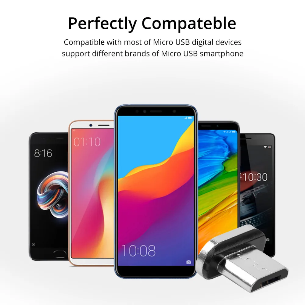 JUSFYU Магнитный кабель Micro usb type C адаптер для быстрой зарядки телефона Microusb type-C магнитное зарядное устройство usbc для iphone samsung xiaomi