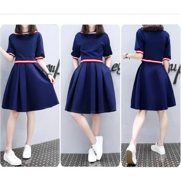 Женское платье для подружки невесты однотонное в Корейском стиле модель w479 на