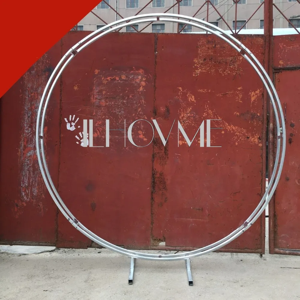 

Wedding Props Wrought Iron Round Ring Arch Wall Artificial Flower Decoration Home Holiday Celebration Wedding Photography Shelf