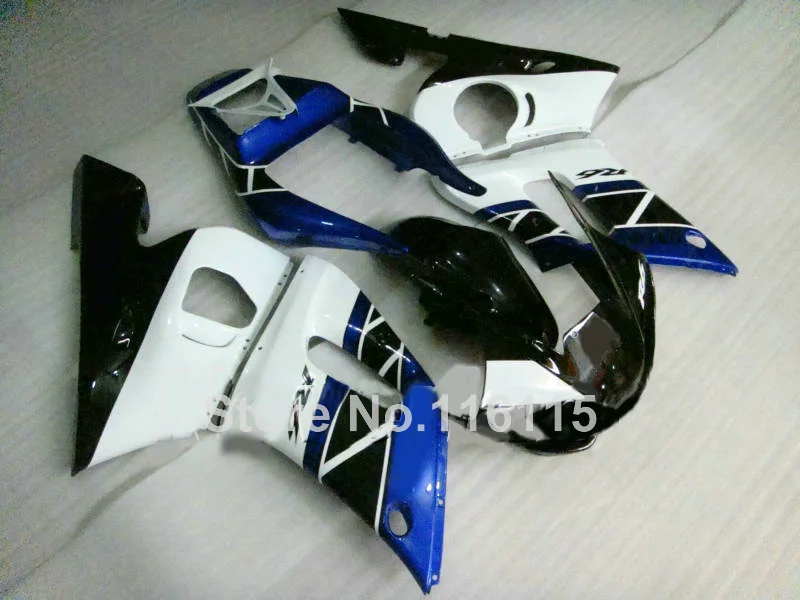 

High grade ABS fairing kit for YAMAHA R6 1998-2002 blue white black YZF R6 plastic fairings set 98 99 00 01 02 #3297