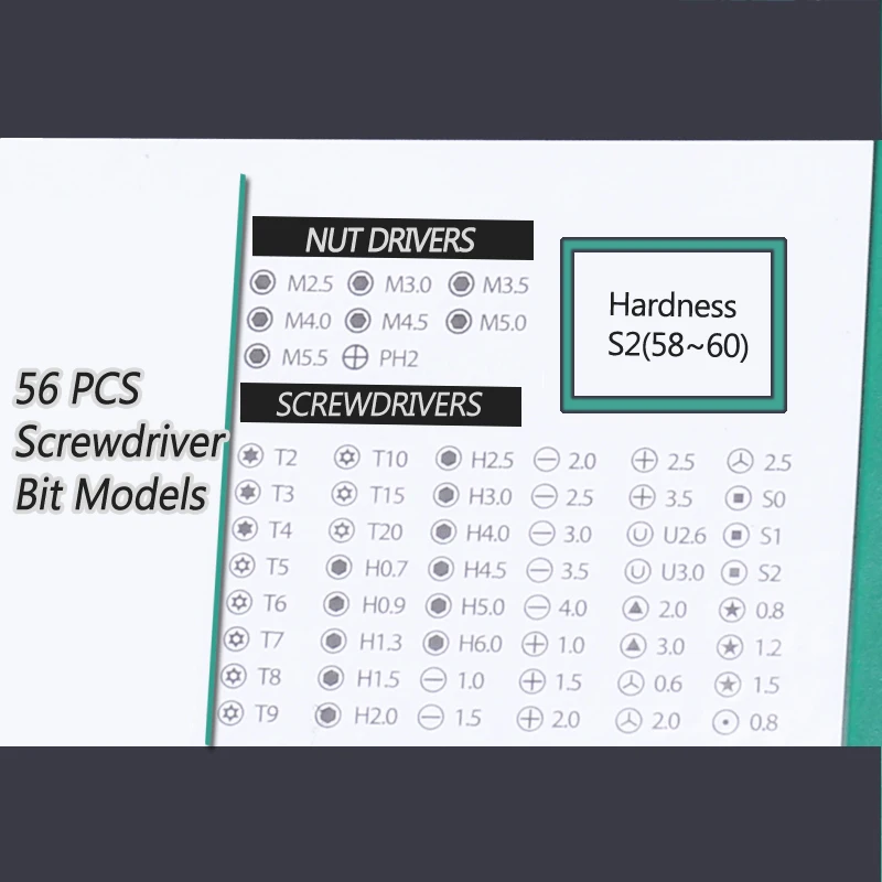 Набор отверток S2 мобильный телефон из легированной стали компьютер домашний