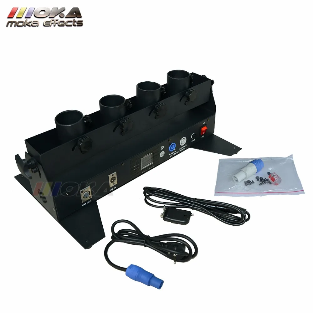 2 шт./лот электрическая машина для конфетти с 4 головками AC110V 240V Smoke 100W four tube Confetti